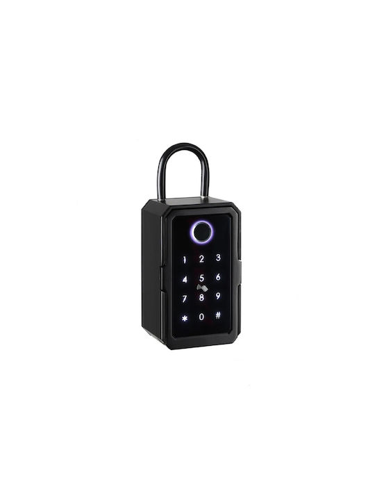 AMA Smart Wandmontage Kombinationsschloss Metallisch mit RFID und Tastatur 7.2x5.2x12.2cm