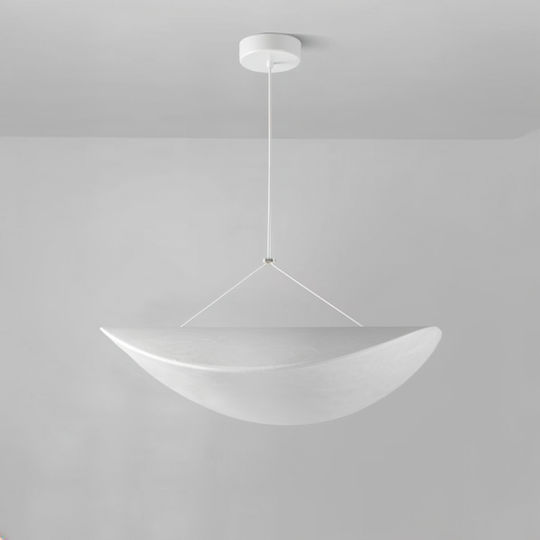 Eurolamp Nefi Κρεμαστό Φωτιστικό Λευκό LED με Θερμό Λευκό Φως 60x60εκ.