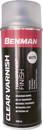 Benman Σπρέι Βερνίκι Clear Varnish με Σατινέ Εφέ Διάφανο 400ml