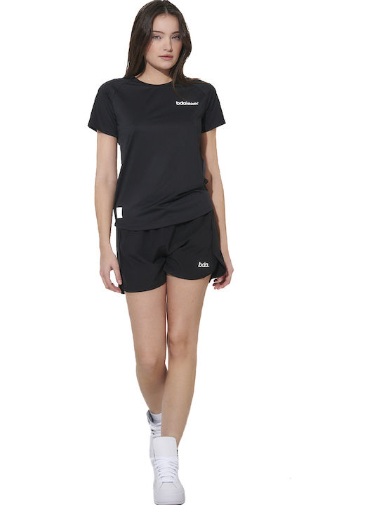 Women's Athletic T-shirt Fast Drying Black
