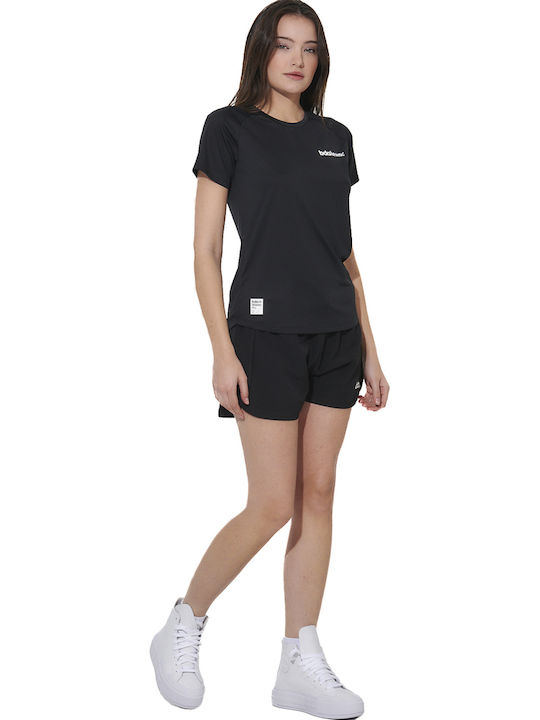 Women's Athletic T-shirt Fast Drying Black