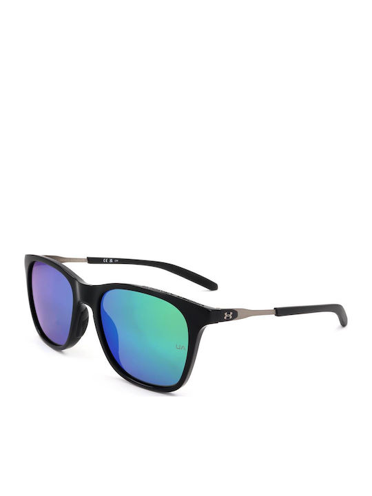 Under Armour Unisex Ochelari de soare cu Negru Cadru și Verde Oglindă Lentilă UA GAMUT 807/Z9