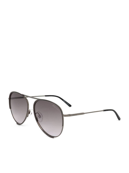 Ana Hickmann Damen Sonnenbrille mit Gray Metall Gestell und Gray Linse