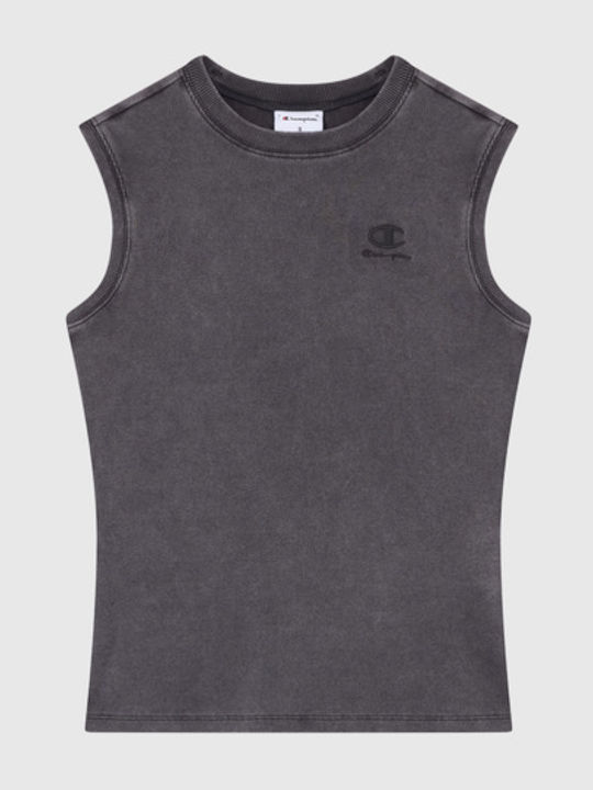 Women's Sleeveless Blouse Charcoal Gray