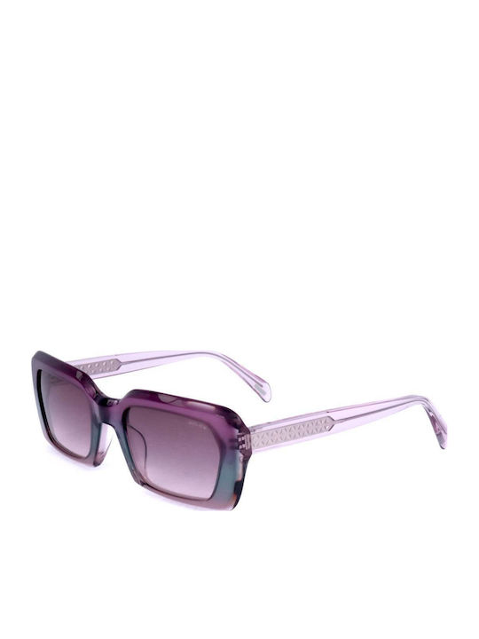 Police Damen Sonnenbrille mit Lila Kunststoff Gestell und Lila Verlaufsfarbe Linse SPLG21 0ABT