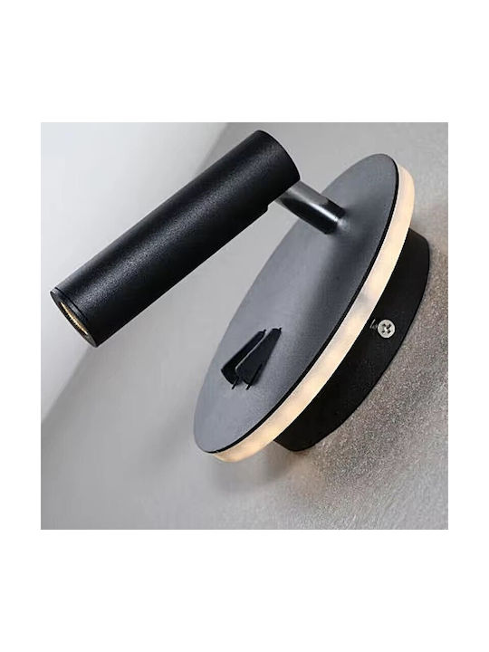 Home Lighting Bonnie Единично LED Топло бяло Спот в Черен Цвят