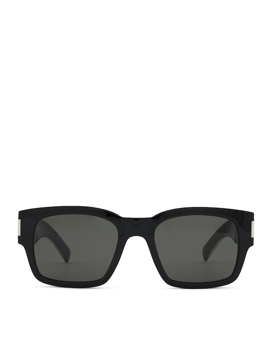 Ysl Women's Sunglasses with Black Plastic Frame and Black Lens SL 617 001