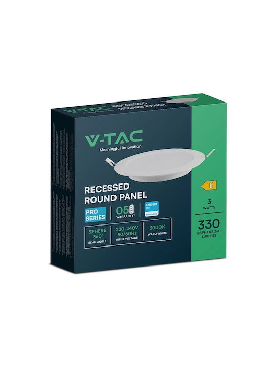 V-TAC Einbau Spot mit integriertem LED und Natürliches Weißes Licht 9x9cm. 1Stück