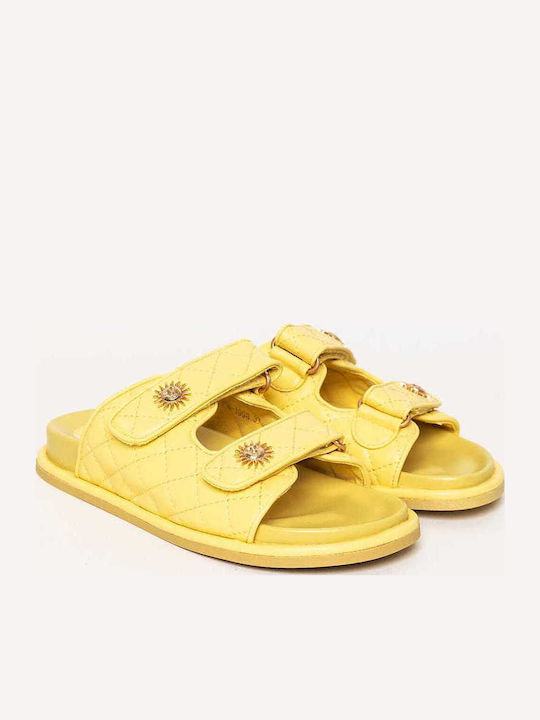 Women's Flat Sandals Yellow