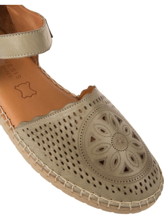 Leather Women's Anatomic Green Sandals