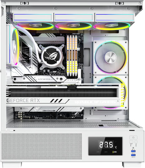 ProGaming Kian Desktop PC (i5-14600KF/32GB DDR4/1TB SSD/GeForce RTX 3050/Windows 11 Home) Alb Gheață