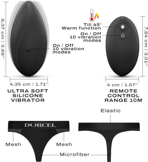Dorcel Clitoral Vibrator with Remote Control Black