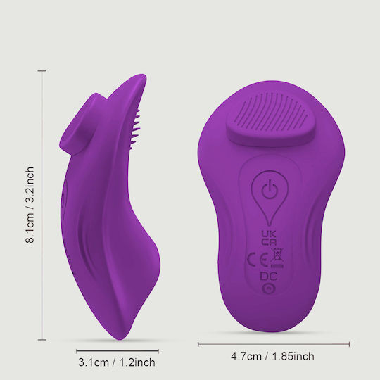 Vibrator for Couples with Remote Control Purple