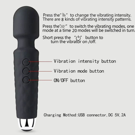 Massagevibrator Schwarz