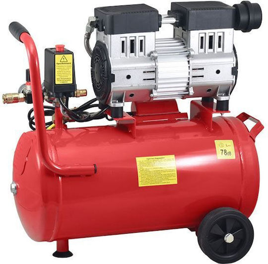 Toros Oil Free SILENT Single-Phase Air Compressors with Power 1hp and Airtank 24lt 40151