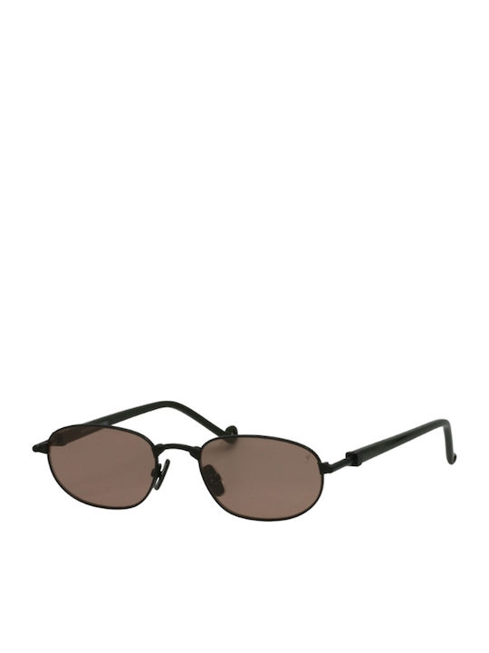 Eyepetizer Unisex Γυαλιά Ηλίου με Μαύρο Μεταλλικό Σκελετό και Καφέ Φακό RIAD-C.6-OP-68