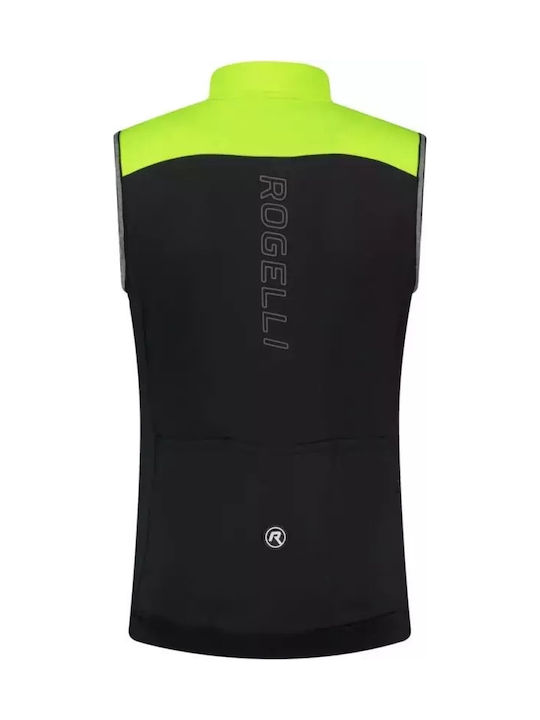 Rogelli Vestă de Lucru pentru Bărbați cu Benzi Reflectorizante Softshell Galbenă