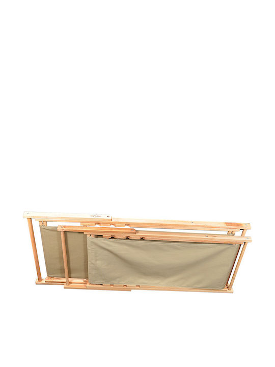 Sezlong Blumapi Din Lemn Crem 140x60x87cm