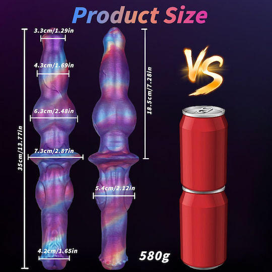Двойно Дилдо 35см