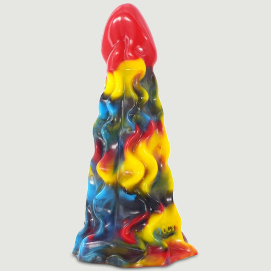 Konkisches Silikon Dildo Mit Rillen Himiks Mehrfarbiger Silikon Dildo