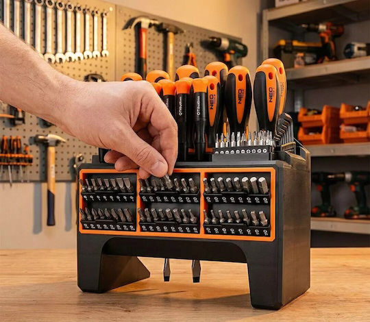 Neo Tools Комплект 114 Магнитни Прецизни Отвертки