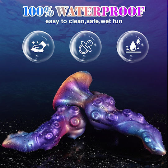Realistic Dildo With Suction Cup Purple 22cm