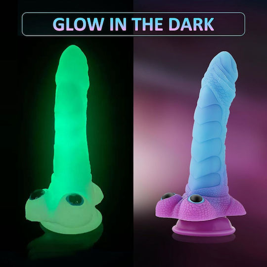 Realistic Dildo with Scrotum and Suction Cup Flesh