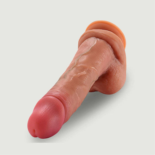 Ρεαλιστικό Dildo με Όρχεις και Βεντούζα