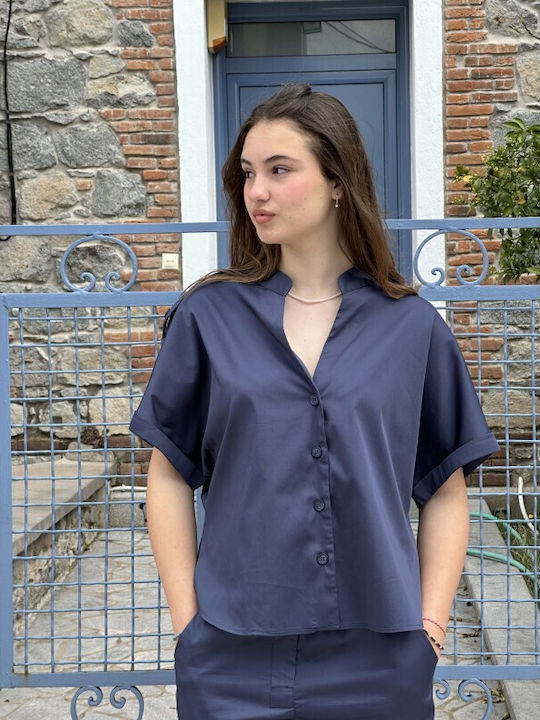 Women's Blue Set with Trousers