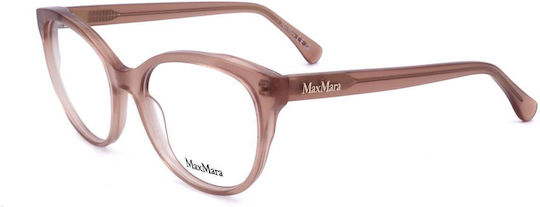Max Mara Γυναικείος Κοκκάλινος Σκελετός Γυαλιών Cat Eye MM 5102 072
