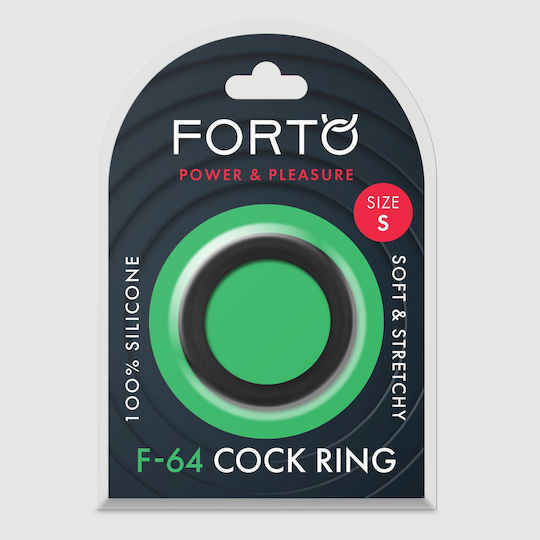 Wide Silicone Cock Ring Forto F-64 40 Mm Wide Silicone Small Black Cock Ring