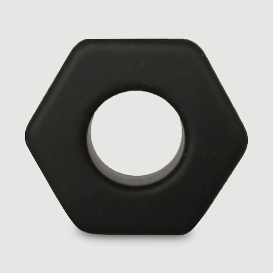 Δαχτυλίδι Πέους Εύκαμπτη Σιλικόνη Dick's Nut Fat Liquid Silicone Flexible Cock Ring 45 Mm Μαύρο