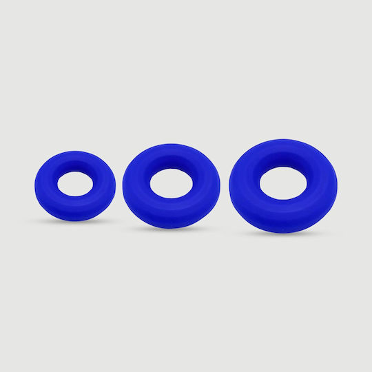 Flexible Silicone Cock Ring Highway Rush Liquid Silicone Flexible Cock Ring Medium 51 Mm Blue