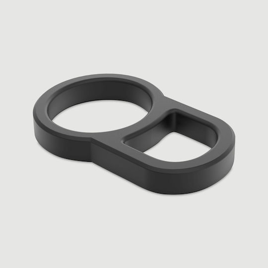 Διπλό Δαχτυλίδι Πέους Σιλικόνης Double Erector Locking Soft Silicone Cock Ring Μαύρο
