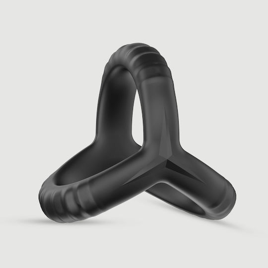 Тройна Пръстен За Петел От Силикон Soft Silicone Cock Ring Черен