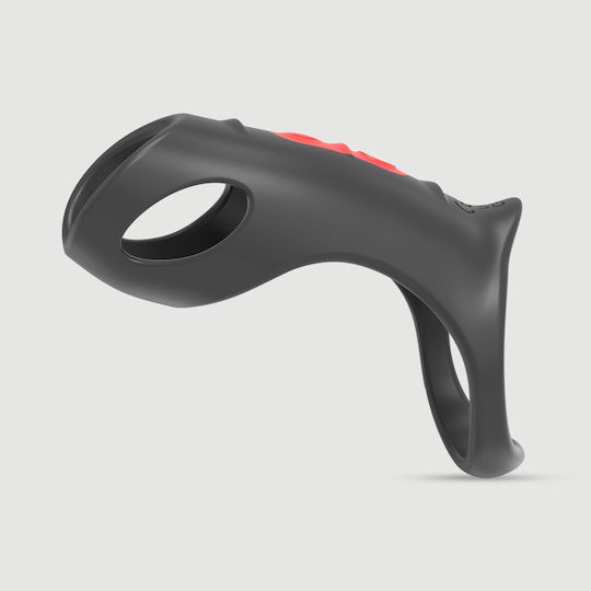 Husă Vibrantă Pentru Penis Din Silicon Inel Pentru Testicule Skull Cat Silicon Moale Vibrant Inele Pentru Penis Negru