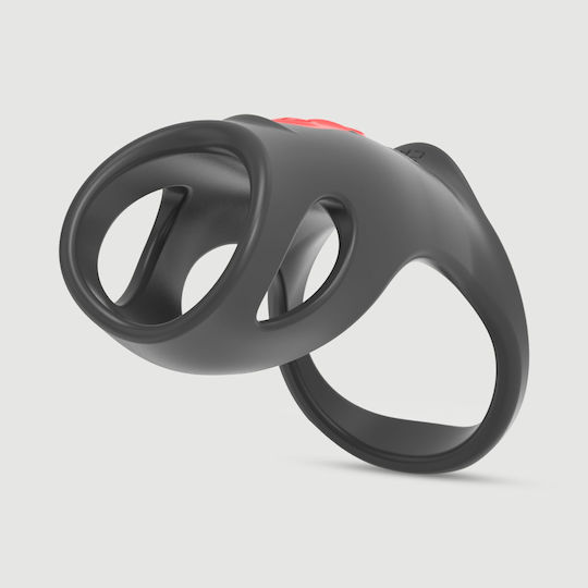 Husă Vibrantă Pentru Penis Din Silicon Inel Pentru Testicule Skull Cat Silicon Moale Vibrant Inele Pentru Penis Negru