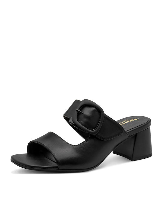 Leather Anatomic Black Sandals