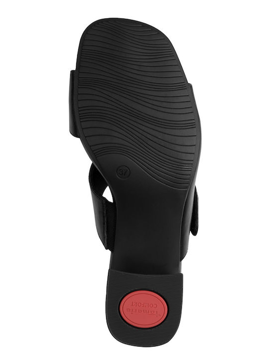 Leather Anatomic Black Sandals