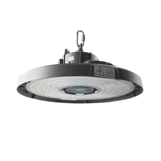 Optonica Commercial Bell Light 200W Cool White 36000lm with Built-in LED Silver Ø38xH18cm