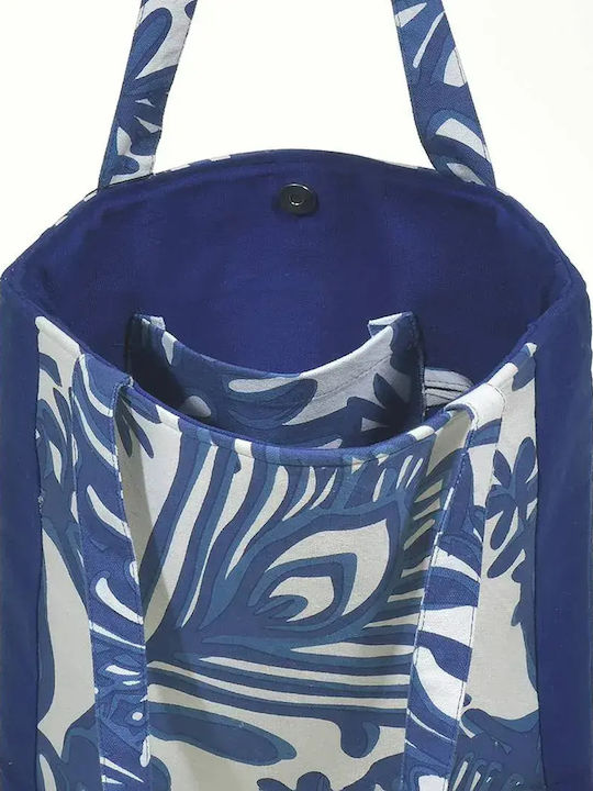 Ble Resort Collection Stoff Strandtasche Blau Ble Resort Collection Stoff Strandtasche Blau