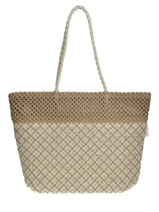 Ble Resort Collection Ψάθινη Τσάντα Θαλάσσης Εκρού Ble Resort Collection Ψάθινη Τσάντα Θαλάσσης Εκρού