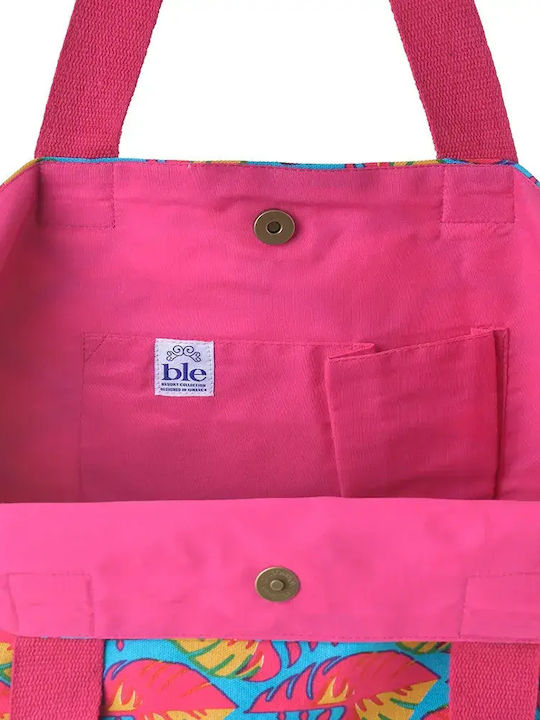 Ble Resort Collection Stoff Strandtasche Blau Ble Resort Collection Stoff Strandtasche Blau