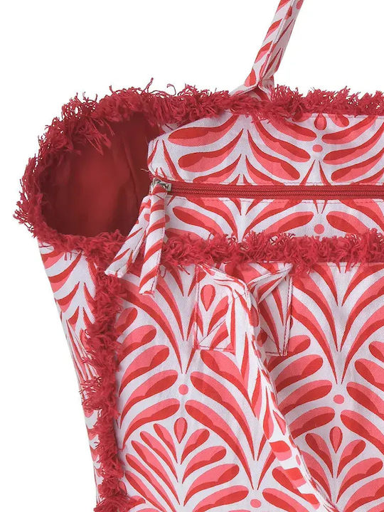 Ble Resort Collection Υφασμάτινη Τσάντα Θαλάσσης Ροζ