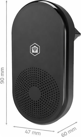 Nedis Rf 433 Mhz Smartlife Wireless Doorbell 55 Melodies Adjustable Volume Black