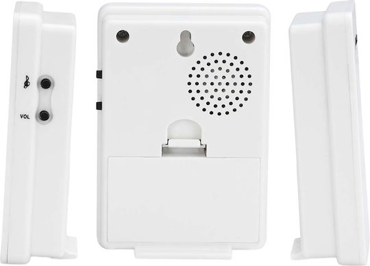 Alecto Wireless Doorbell Ip44 A Range Up To 30m 36 Melodies White