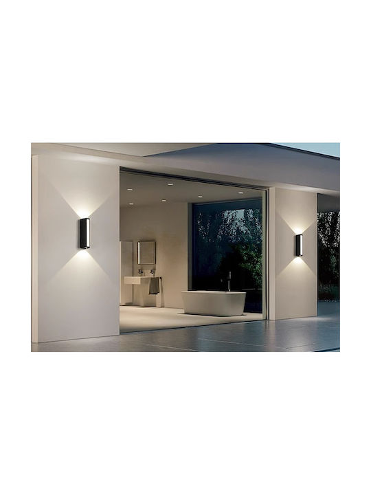 Home Lighting Φωτιστικό Τοίχου με Ενσωματωμένο LED και Θερμό Λευκό Φως Μαύρο