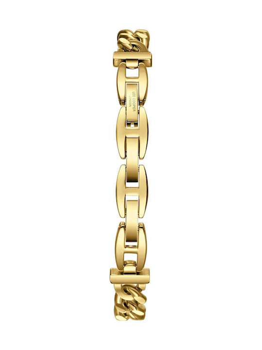 Bracelet Γυναικείο Ρολόι 17.5mm Μπαταρίας με Ατσάλινο Μπρασελέ Χρυσό/πράσινο