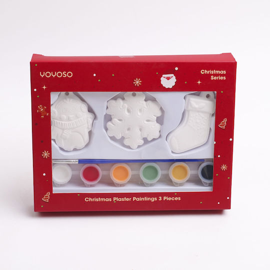 Diy Christmas Series – Christmas Painting Plaster 3 Pieces