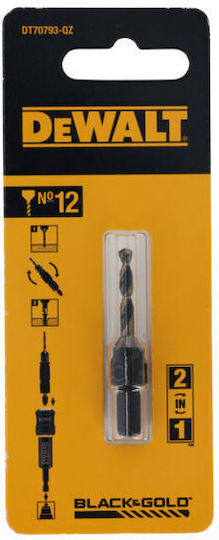 DEWALT Κεντραδόρος Ξηρής Κοπής με Διάμετρο 12mm για Ξύλο και Μέταλλο